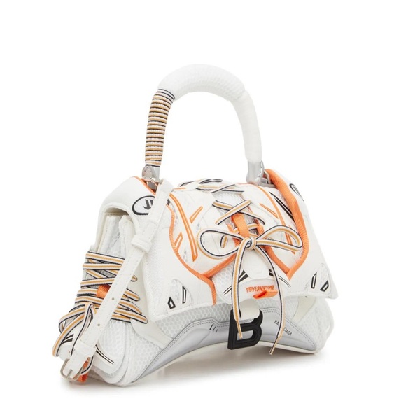 Balenciaga White and Orange Satchel - Picture 5 of 8